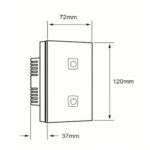 TSWI2MVBTCW Interruptor Smart Doble Botones Tactiles 10A Creator I TECNOLITE 06 38 jpg