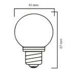 LXG451WW Bombillo Ping Pong G45 Blanco Lienxo 03 jpg