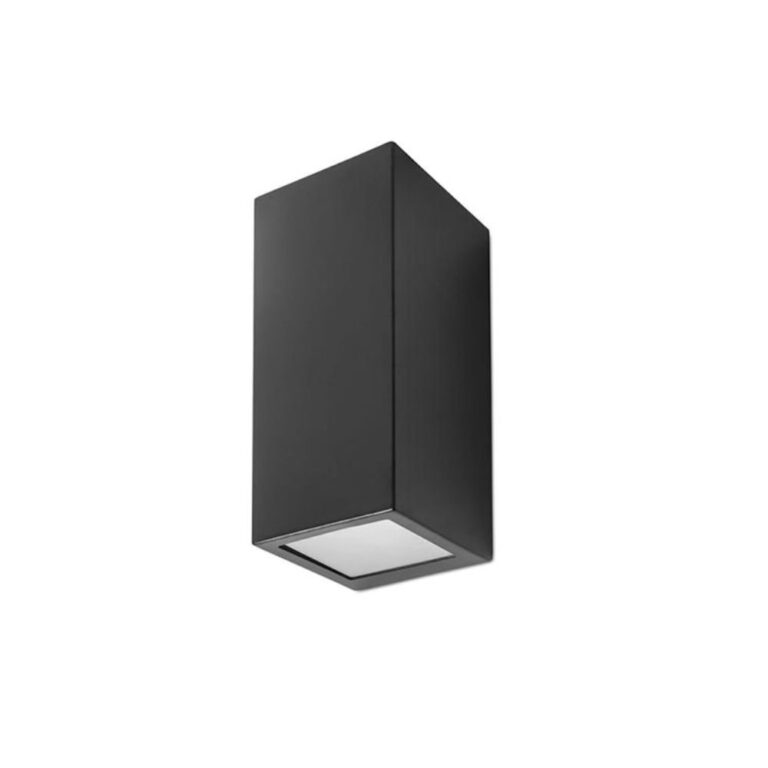 PX 0056 NEG Aplique de Muro Cube Small Negro 01 jpg