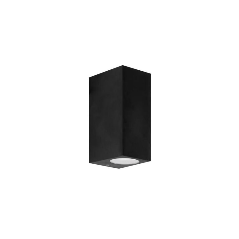 PX 0141 NEG Aplique de Muro Kubo Double Emission Negro Forlight 01 jpg