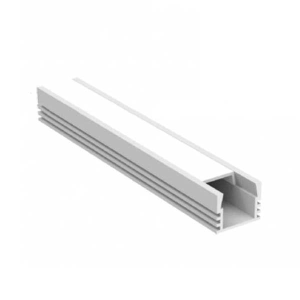 R16TEC16123203G Perfil para Cinta Led de Sobreponer R1612 Color Gris por 3 Metros FER 01 jpg